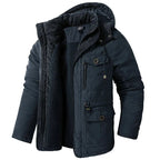 Ardena Jacket — Waterproof Thermal Winter Coat with Fleece Lining (Navy Blue XS) - | Zavonix