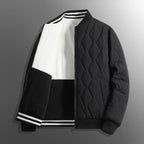 Ardena — Quilted Fleece Jacket with Ribbed Collar for Warmth (Black S) - | Zavonix