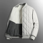 Ardena — Quilted Fleece Jacket with Ribbed Collar for Warmth (Gray S) - | Zavonix