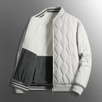 Ardena — Quilted Fleece Jacket with Ribbed Collar for Warmth (White S) - | Zavonix