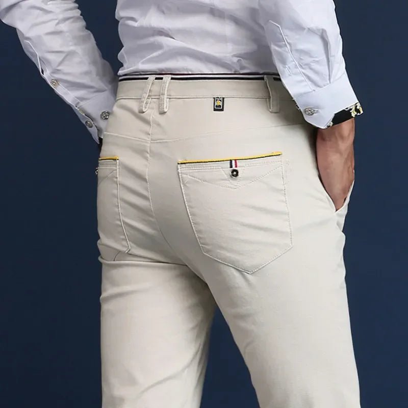 Ardenor Slim - Fit Wrinkle - Resistant Work Pants with Stretch Cotton Blend (White XS (28 - 29)) - | Zavonix