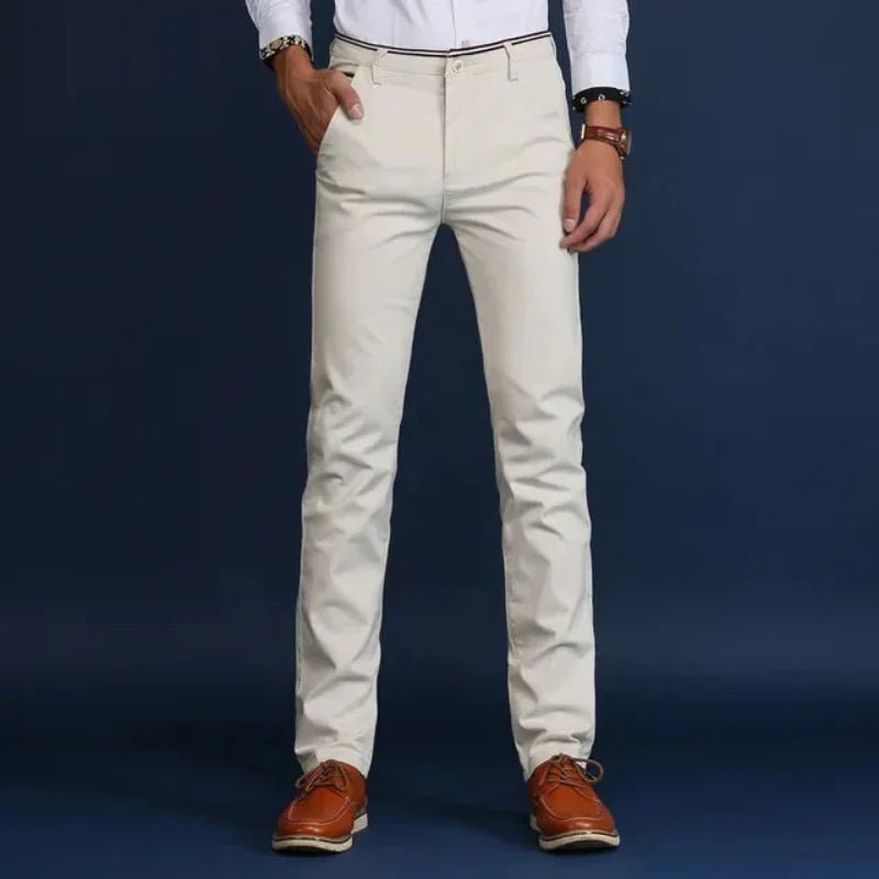 Ardenor Slim - Fit Wrinkle - Resistant Work Pants with Stretch Cotton Blend (Blue XS (28 - 29)) - | Zavonix