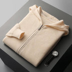 Ardent — Premium Cashmere Merino Hoodie with Tailored Fit (Gray XS) - | Zavonix