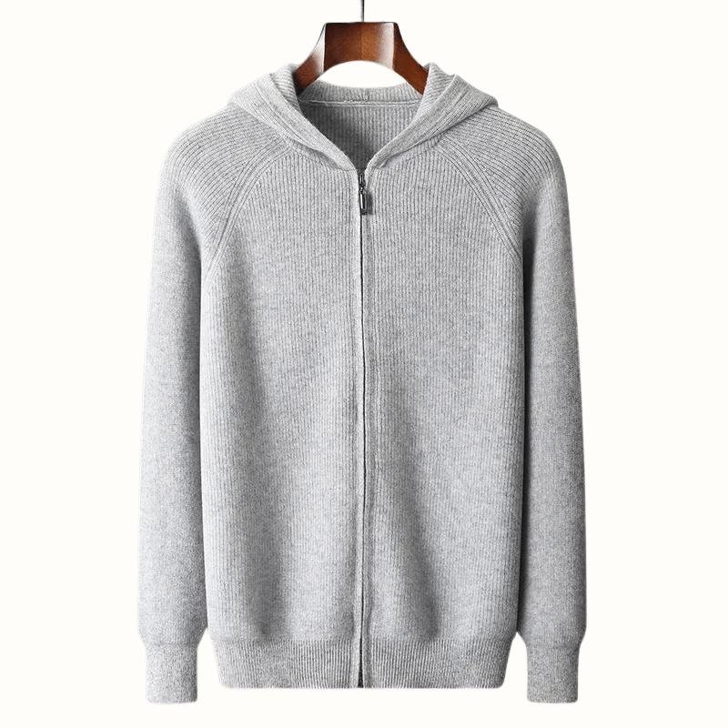 Ardent — Premium Cashmere Merino Hoodie with Tailored Fit (Blue XS) - | Zavonix