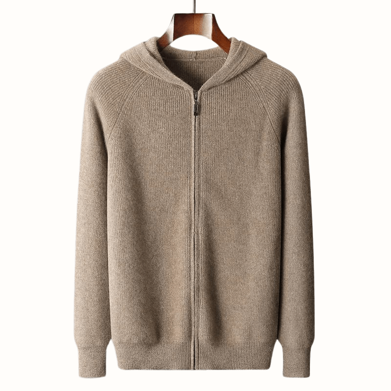 Ardent — Premium Cashmere Merino Hoodie with Tailored Fit (Blue XS) - | Zavonix