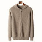 Ardent — Premium Cashmere Merino Hoodie with Tailored Fit (Beige XS) - | Zavonix