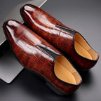 "Antonio" Deluxe Leather Oxford Shoes (Black 39) - | Zavonix