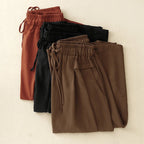 ARIANA LINEN PANTS (Rust XS) - | Zavonix