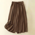 ARIANA LINEN PANTS (Rust XS) - | Zavonix