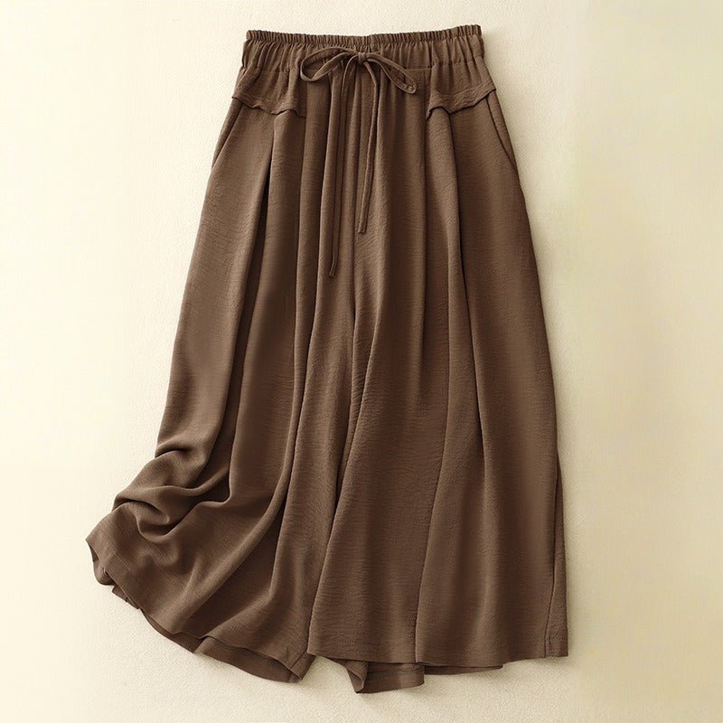 ARIANA LINEN PANTS (Rust XS) - | Zavonix