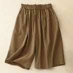 ARIANA LINEN SHORTS (Brown XS) - | Zavonix