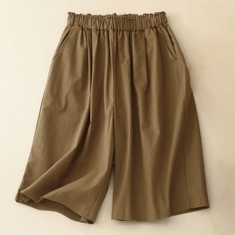 ARIANA LINEN SHORTS (Orange XS) - | Zavonix