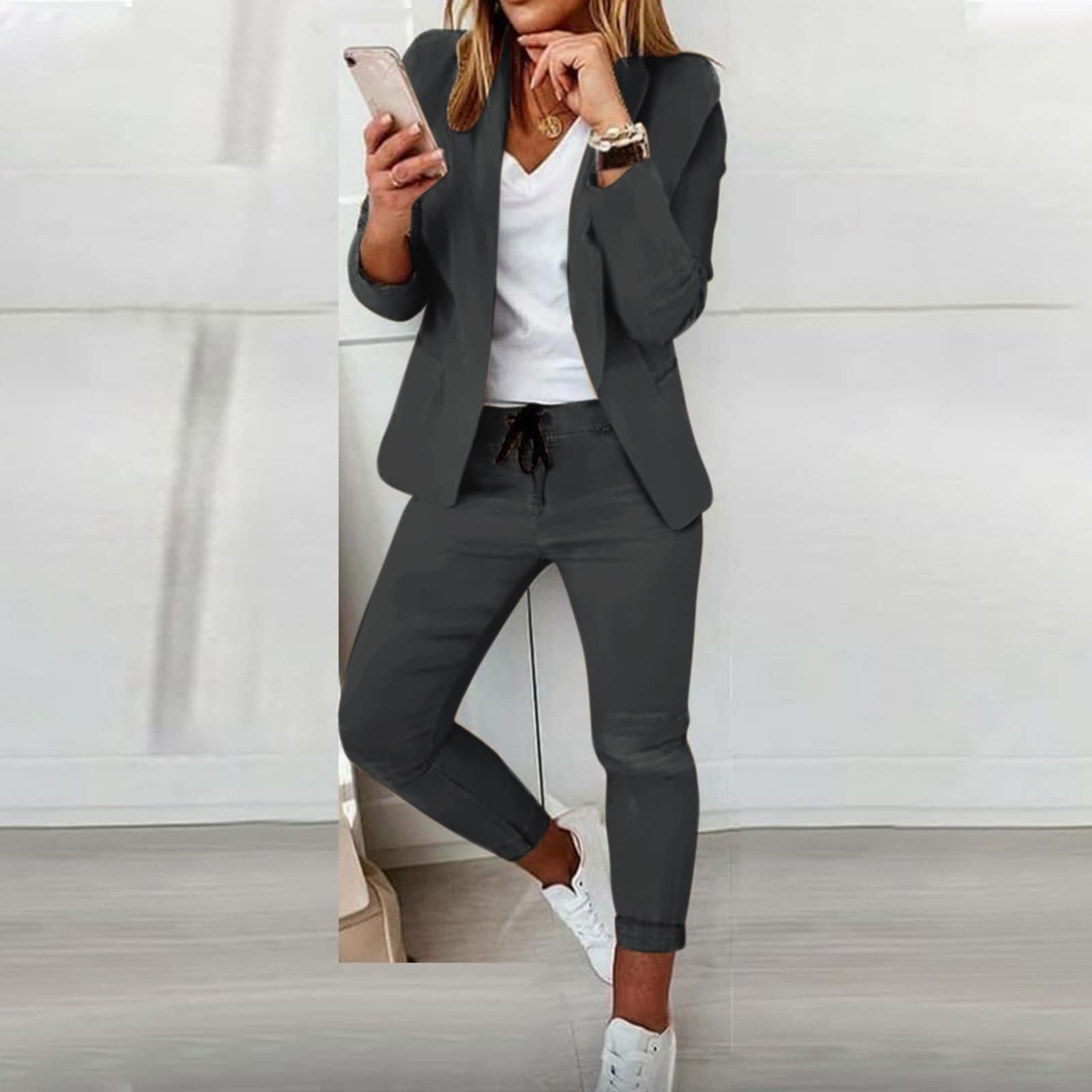 ARIELLA | ELEGANT WOMEN'S SUIT (Gray S) - Elegant Women's Suit | Zavonix
