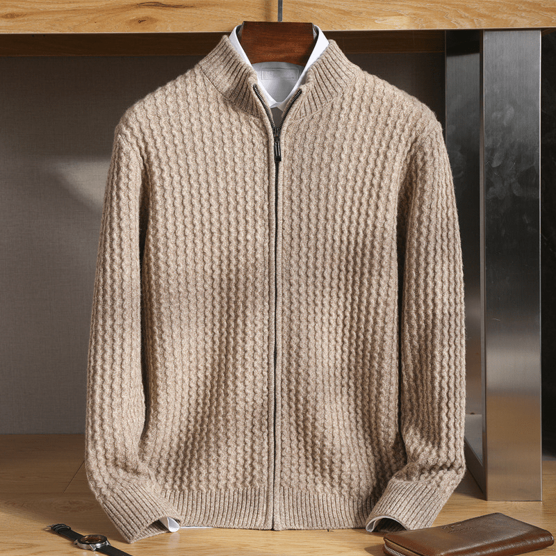 Arlen — Premium Cashmere Sweater with Soft, Tailored Fit (Gray M) - | Zavonix