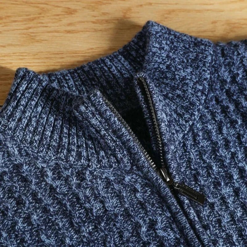 Arlen — Premium Cashmere Sweater with Soft, Tailored Fit (Blue S) - | Zavonix