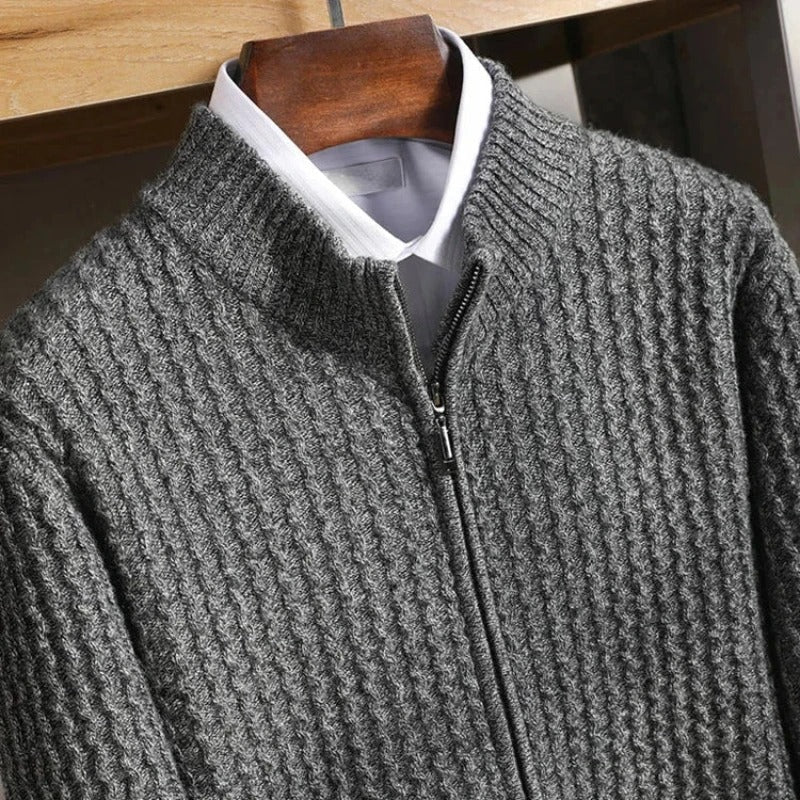 Arlen — Premium Cashmere Sweater with Soft, Tailored Fit (Gray M) - | Zavonix