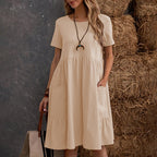 Arlina Retro Gown Vintage Dress (Beige S) - Women Dress | Zavonix