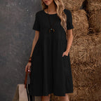 Arlina Retro Gown Vintage Dress (Black S) - Women Dress | Zavonix