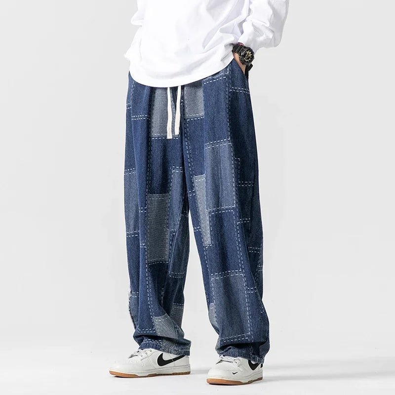 Arlowa — Vintage Patchwork Denim Jeans with Durable Stitching - Zavonix