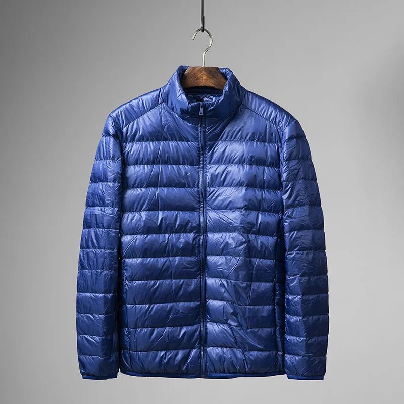 Arloxi Rainbreaker — Lightweight Water - Resistant Satin Coat for All - Weather (Navy Blue XS) - | Zavonix