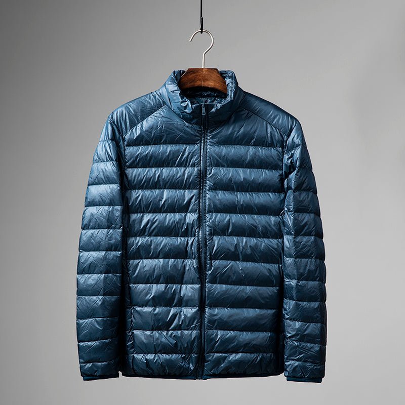 Arloxi Rainbreaker — Lightweight Water - Resistant Satin Coat for All - Weather (Navy Blue XS) - | Zavonix