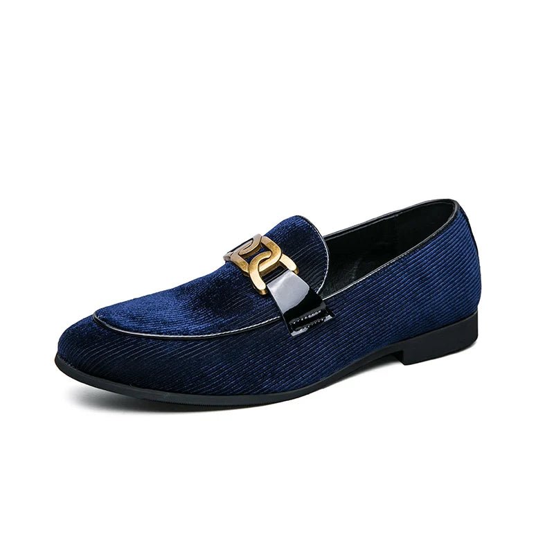"Armand Vescari" Corduroy Loafers (Azure 6) - | Zavonix