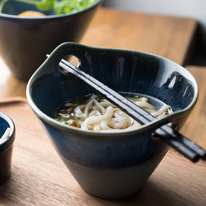 Artisan Ceramic Soup Bowl with Handles – Elegant Glazed Finish for Everyday Use 1