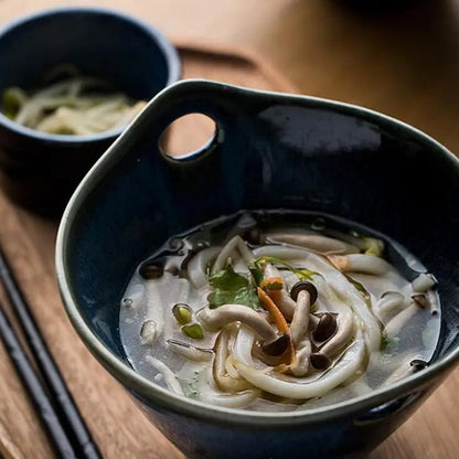 Artisan Ceramic Soup Bowl with Handles – Elegant Glazed Finish for Everyday Use 2