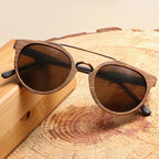 Artisan Crafted Wooden Sunglasses (Brown ) - Sunglasses | Zavonix