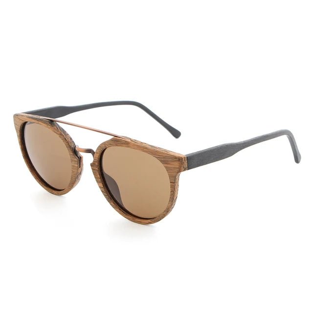 Artisan Crafted Wooden Sunglasses (Brown ) - Sunglasses | Zavonix