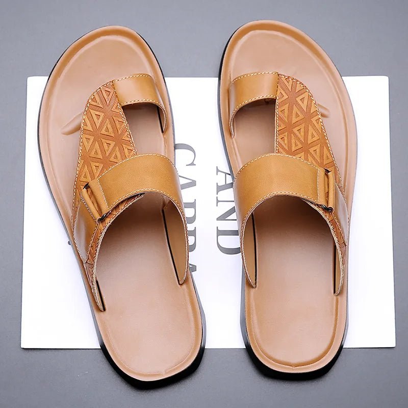 Ashbourne Leather Sandals (White US 6 / EU 38) - | Zavonix
