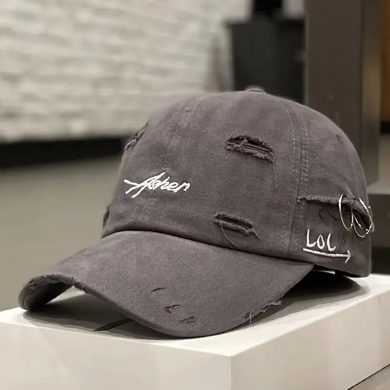 Ashel Emblem Cap (Gray ) - | Zavonix
