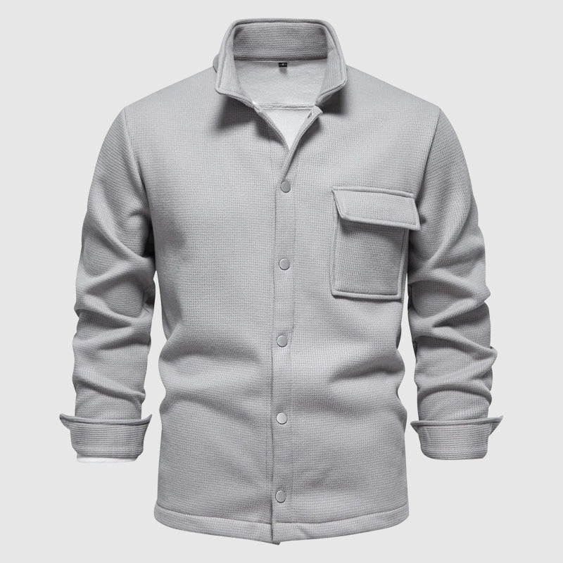 Aspen Grid Shirt (Black S) - Long sleeve shirt | Zavonix