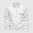 Aspen Grid Shirt (White S) - Long sleeve shirt | Zavonix