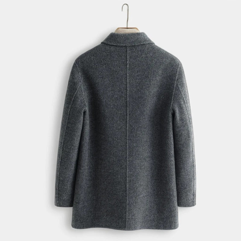 ASTON WOOL OVERCOAT (Gray XS) - | Zavonix