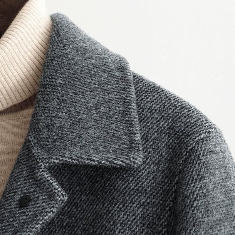 ASTON WOOL OVERCOAT (Gray XS) - | Zavonix