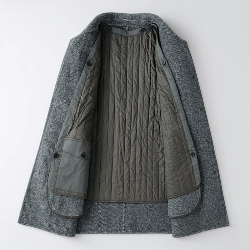 ASTON WOOL OVERCOAT (Gray XS) - | Zavonix