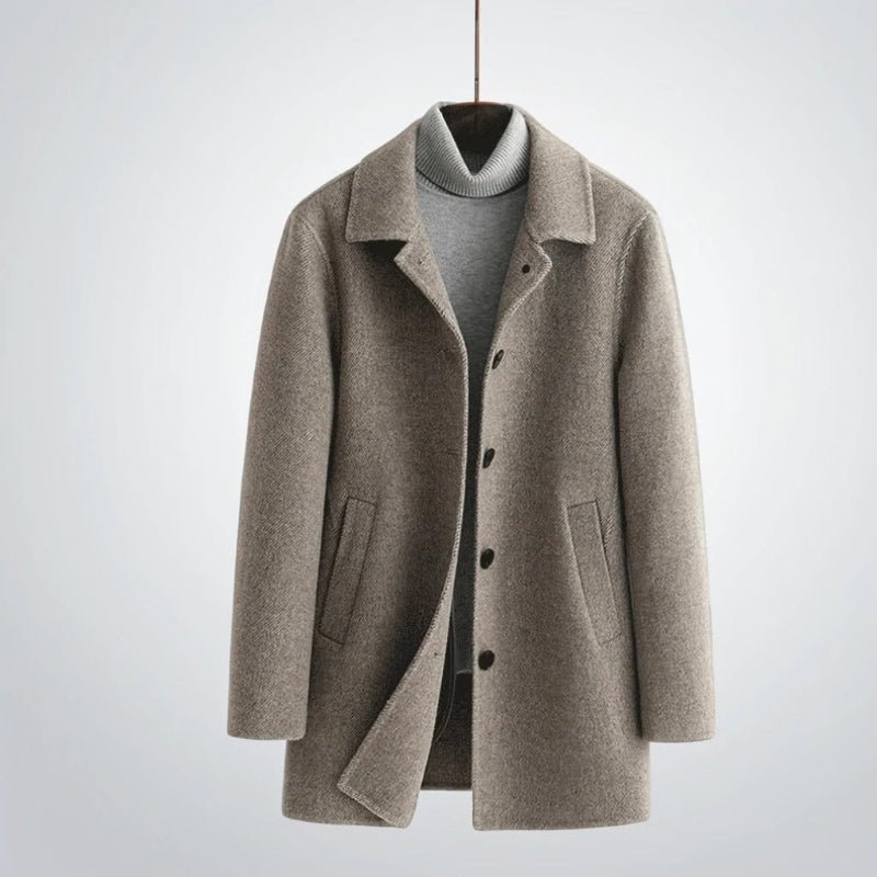 ASTON WOOL OVERCOAT (Gray XS) - | Zavonix