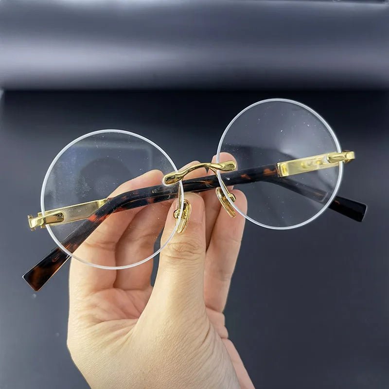 "Astoria" Metal Frame Sunglasses (Gold // Clear ) - Sunglasses | Zavonix