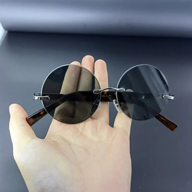"Astoria" Metal Frame Sunglasses (Grey ) - Sunglasses | Zavonix