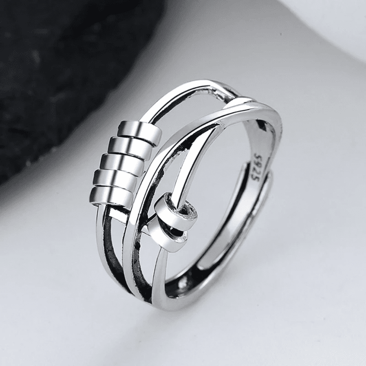 Astra Fidget Ring | Sterling Silver, Adjustable Anxiety Relief