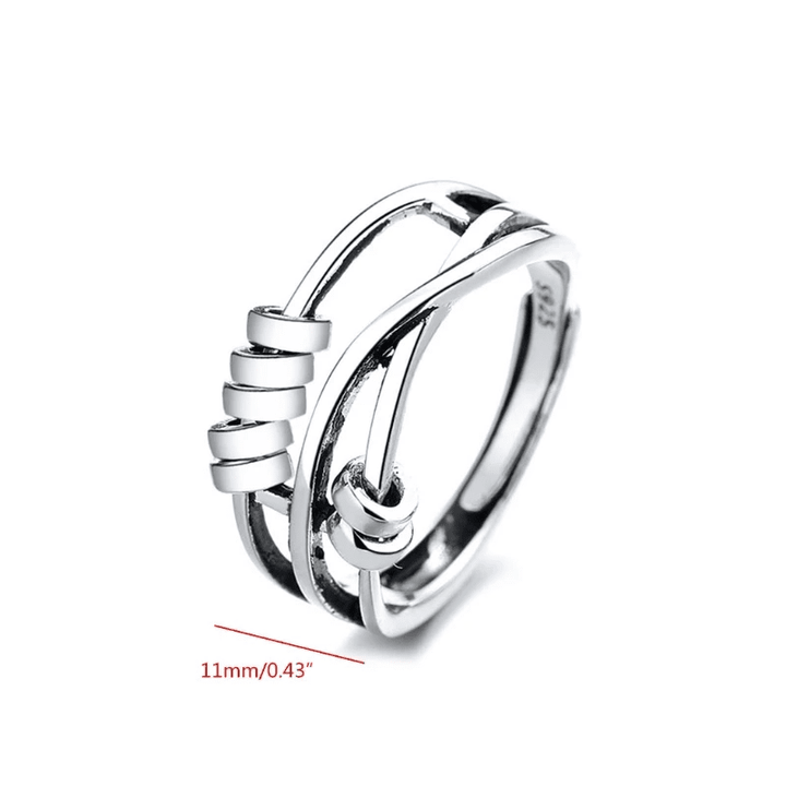 Astra Fidget Ring | Sterling Silver, Adjustable Anxiety Relief