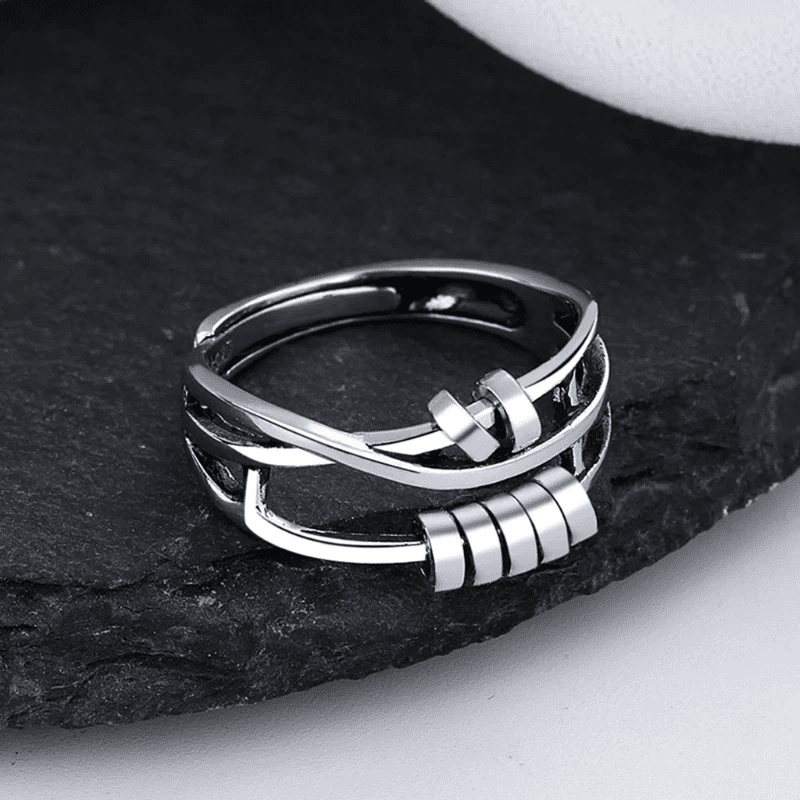Astra Fidget Ring | Sterling Silver, Adjustable Anxiety Relief