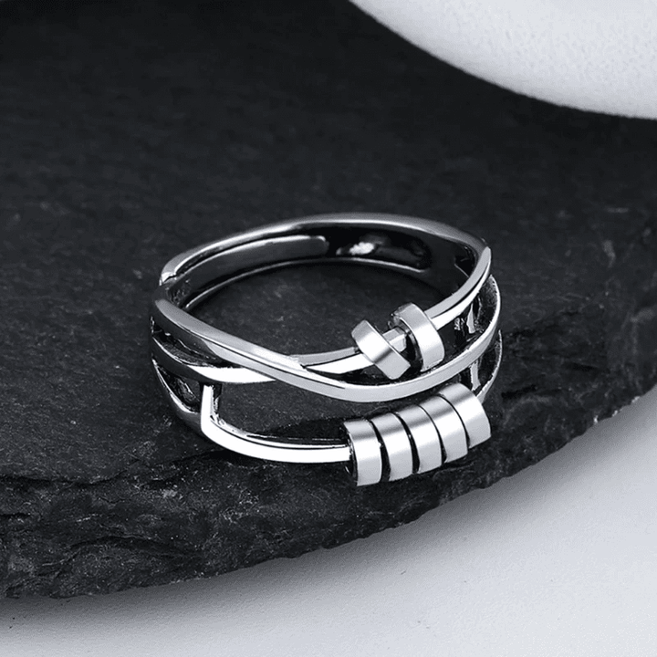 Astra Fidget Ring | Sterling Silver, Adjustable Anxiety Relief