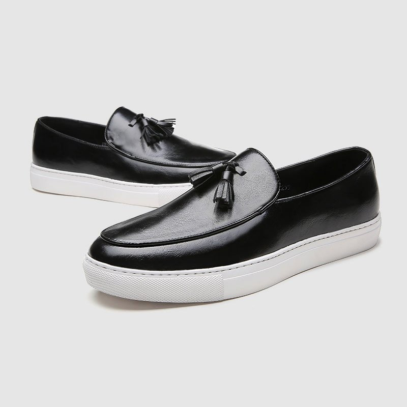"Atelier Boro" Classic Loafers (Black 7) - Loafers | Zavonix