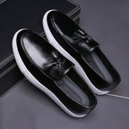 "Atelier Boro" Classic Loafers (Black 7) - Loafers | Zavonix