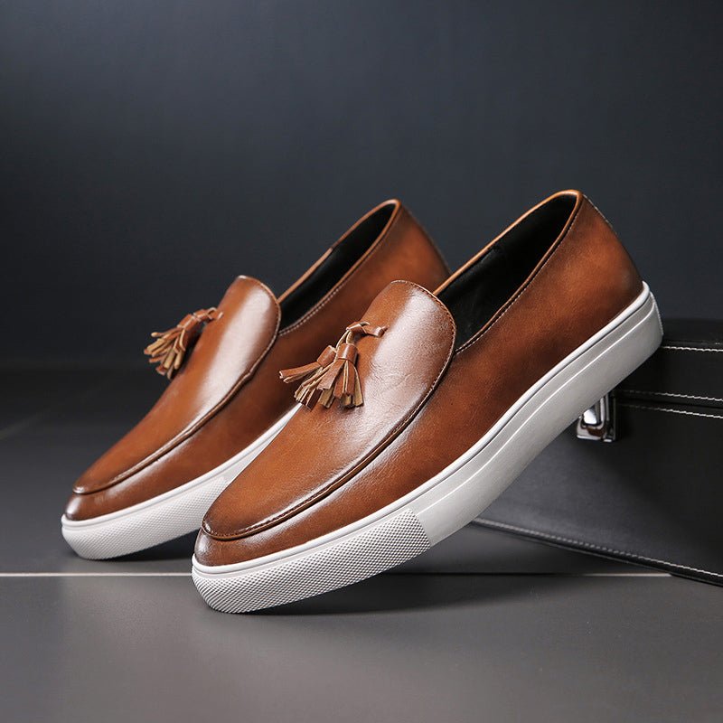 "Atelier Boro" Classic Loafers (Brown 7) - Loafers | Zavonix