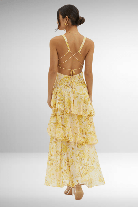 Aurielle Tiered Chiffon Maxi Dress product image 14