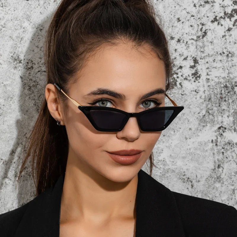 Aurora Noir Cat - Eye Sunglasses (Black ) - Sunglasses | Zavonix