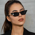 Aurora Noir Cat - Eye Sunglasses (Black ) - Sunglasses | Zavonix